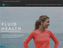 Tablet Screenshot of fluidhealth.com.au